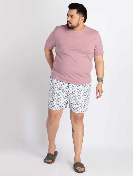 Mens Plus Size Off White Boxer