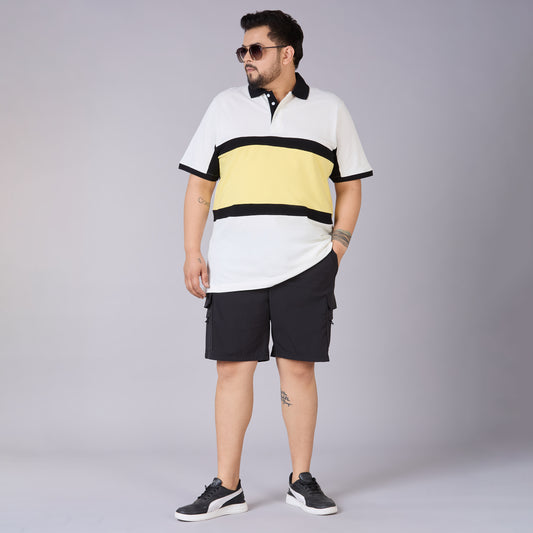 Off-White Sporty Cut & Sew Polo