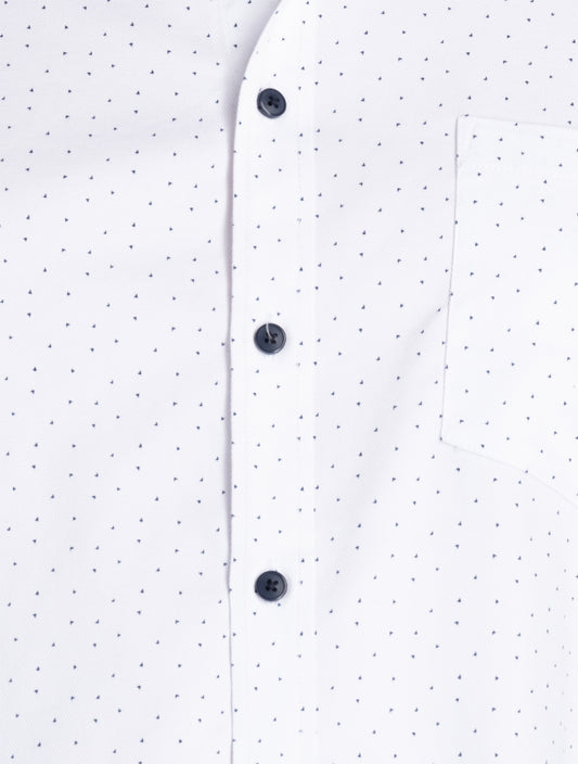 Mens Plus Size White Cotton Shirt