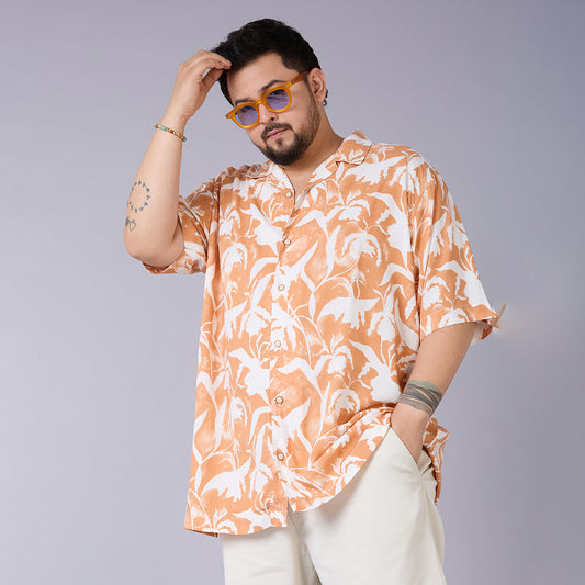 Sunset Safari – Viscose Cuban Collar Shirt