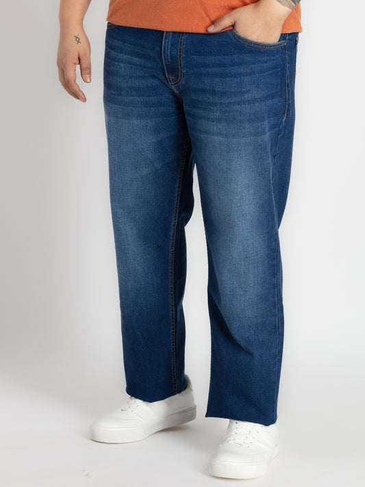 Mens Plus Size Indigo Blue Denim