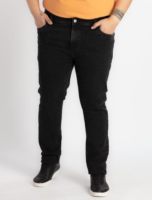 Mens Plus Size Black Denim