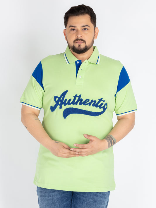 Green cut and sew Polo
