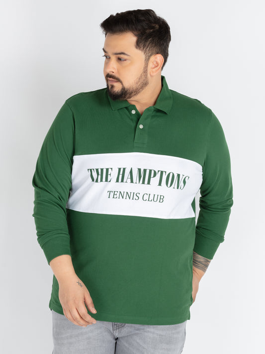 Mens Plus Size Olive green Polo
