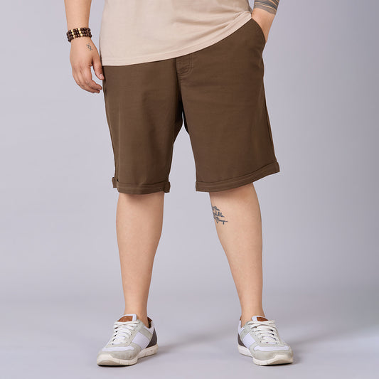 Men's Plus Size Essential Shorts with Elasticated Waist