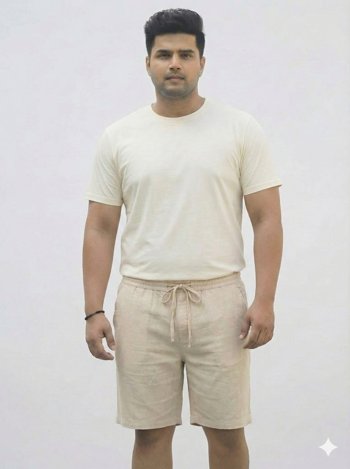 Men’s Plus Size Cotton Drawstring Shorts