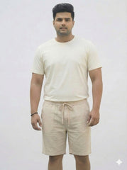 Men’s Plus Size Cotton Drawstring Shorts