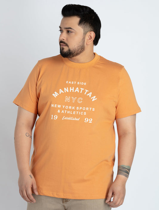 Orange Round Neck T-shirt