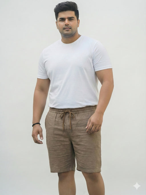 Men’s Plus Size Cotton Drawstring Shorts