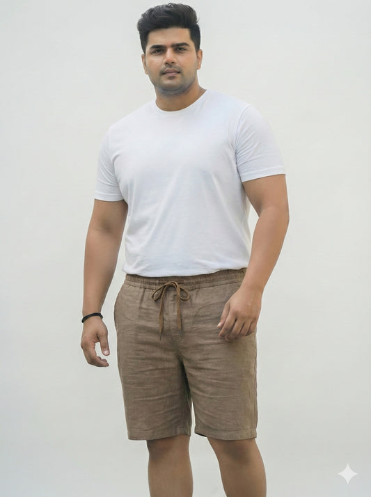 Men’s Plus Size Cotton Drawstring Shorts