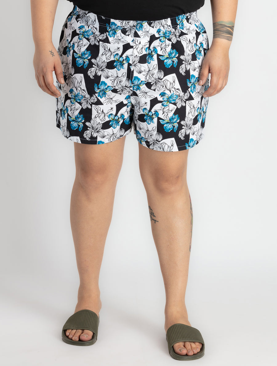Mens Plus Size Black Boxer