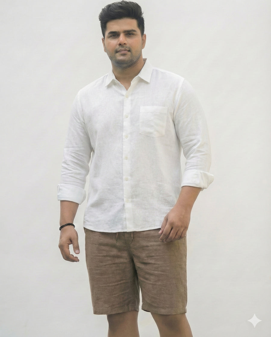Men’s Plus Size Cotton Drawstring Shorts