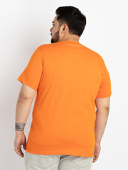 Orange Round Neck T-shirt