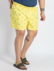 Mens Plus Size Yellow Boxer
