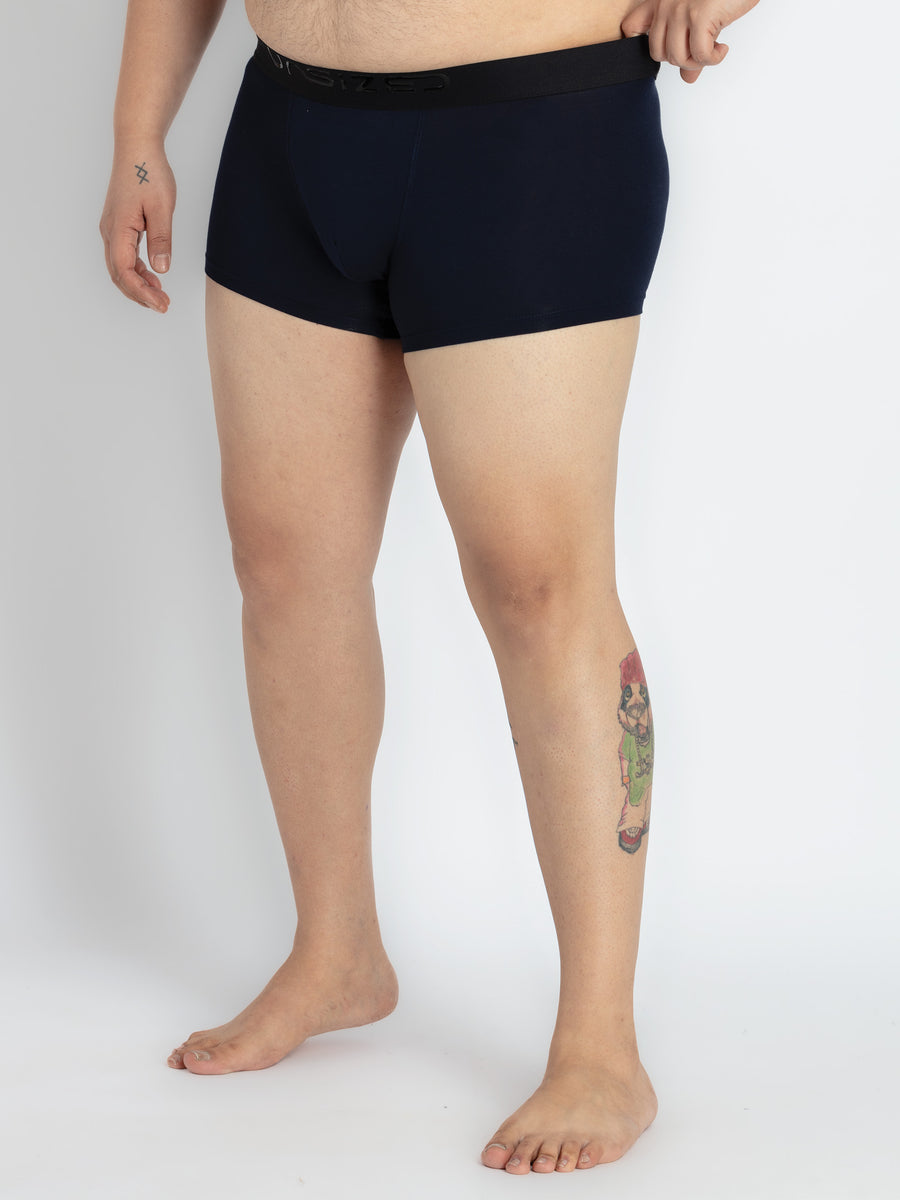 Mens Plus Size Black Trunks