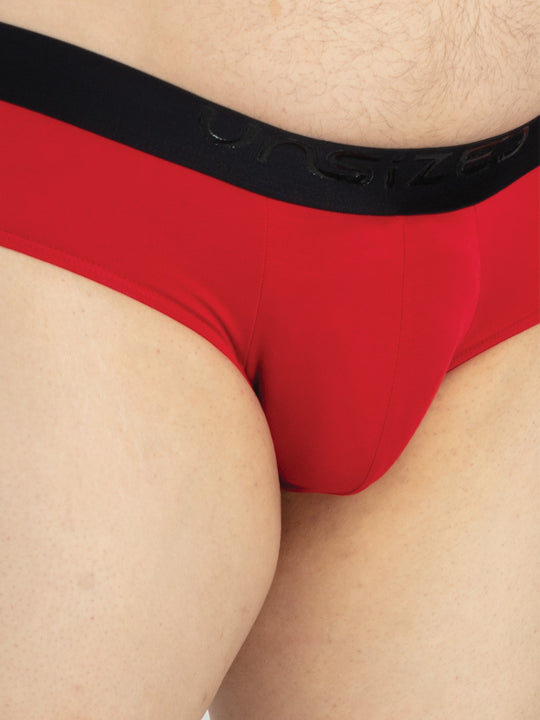 Mens Plus Size Red Briefs
