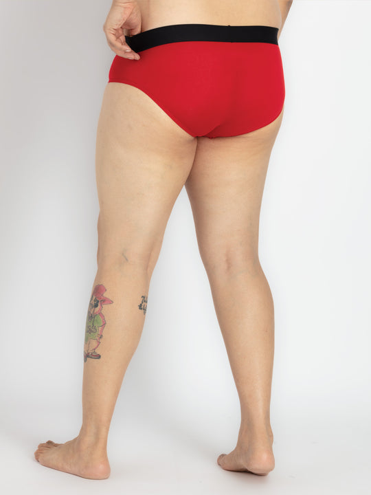 Mens Plus Size Red Briefs