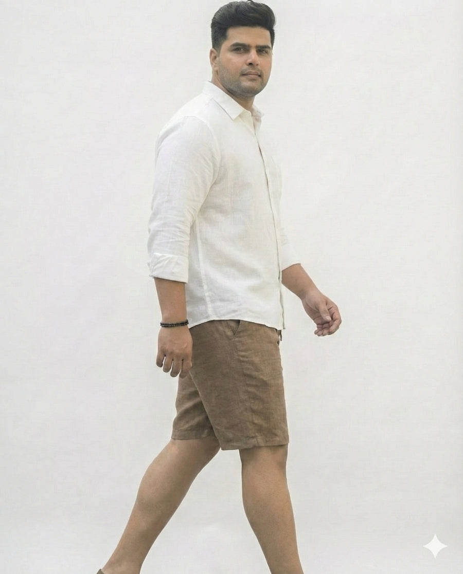 Men’s Plus Size Cotton Drawstring Shorts