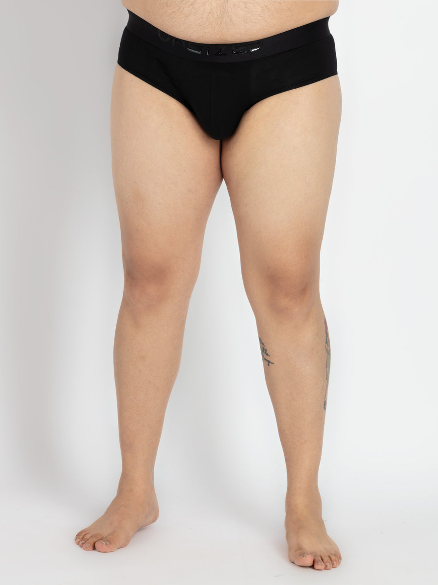 Mens Plus Size Navy Briefs