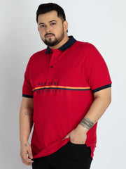 Mens Red Polo T-shirt