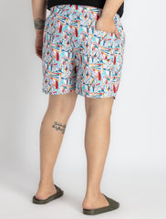 Mens Plus Size Off White Boxer
