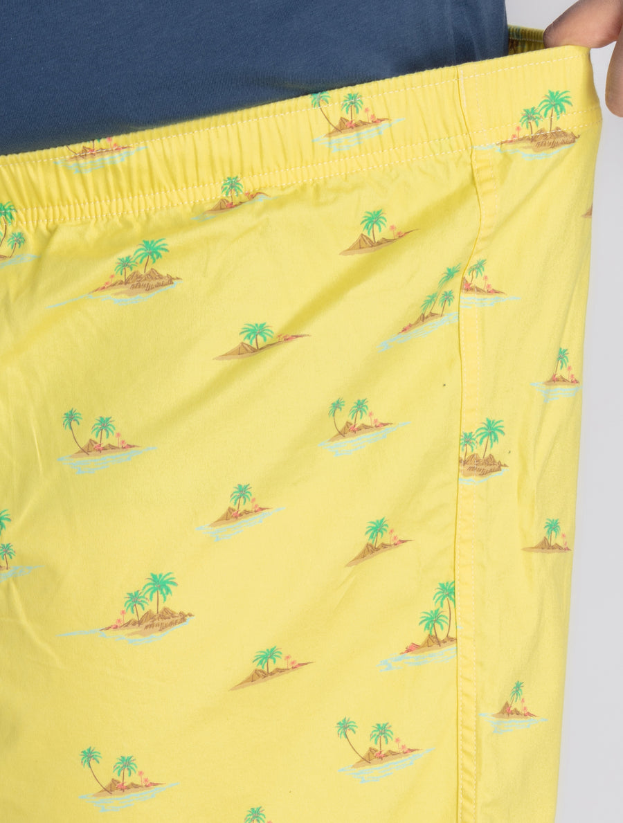 Mens Plus Size Yellow Boxer