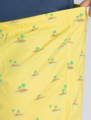 Mens Plus Size Yellow Boxer