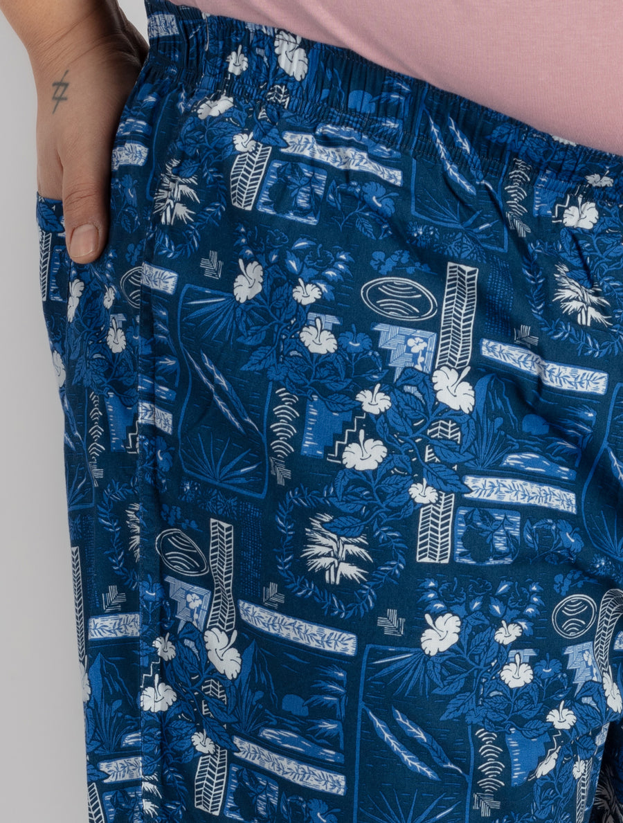 Mens Plus Size Blue Boxer