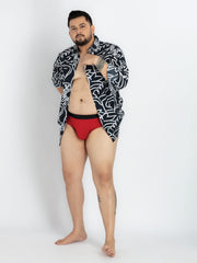 Mens Plus Size Red Briefs