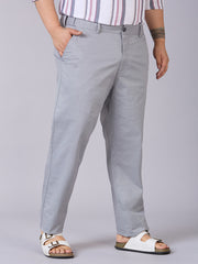 UNSIZED Cotton Elastane Flexi waist Chino  – Built for Comfort, Made for Movement-Grey