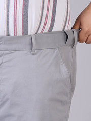 UNSIZED Cotton Elastane Flexi waist Chino  – Built for Comfort, Made for Movement-Grey