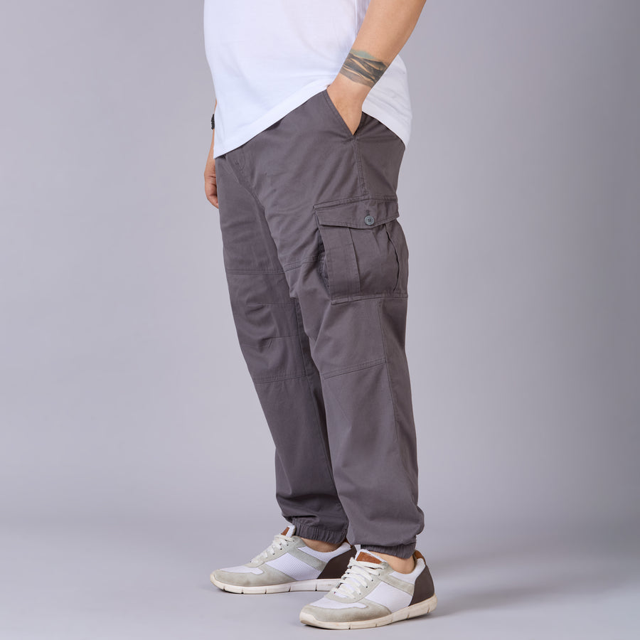 Mens Plus Size Cargo Jogger – Built for Comfort, Made for Movement-Grey