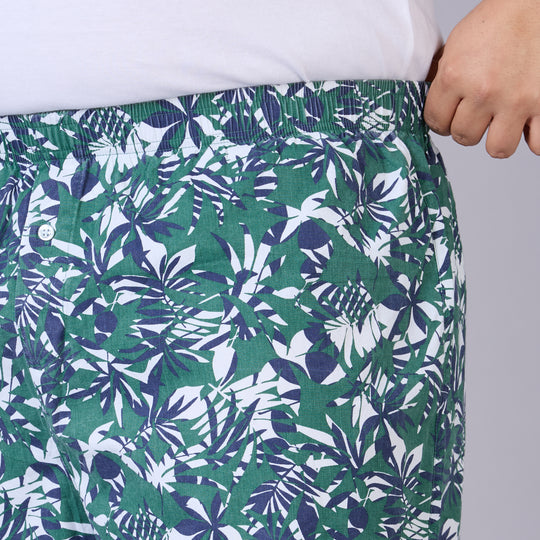 Green Tropical Printed Boxer- BX012