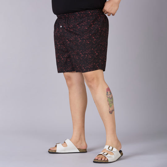 Orange Abstract Printed Boxer- BX013