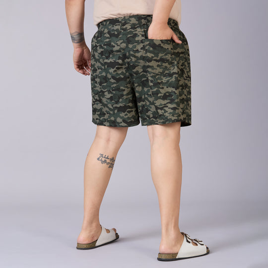 Green camo Print Boxer-BX014
