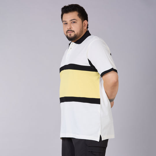 Off-White Sporty Cut & Sew Polo