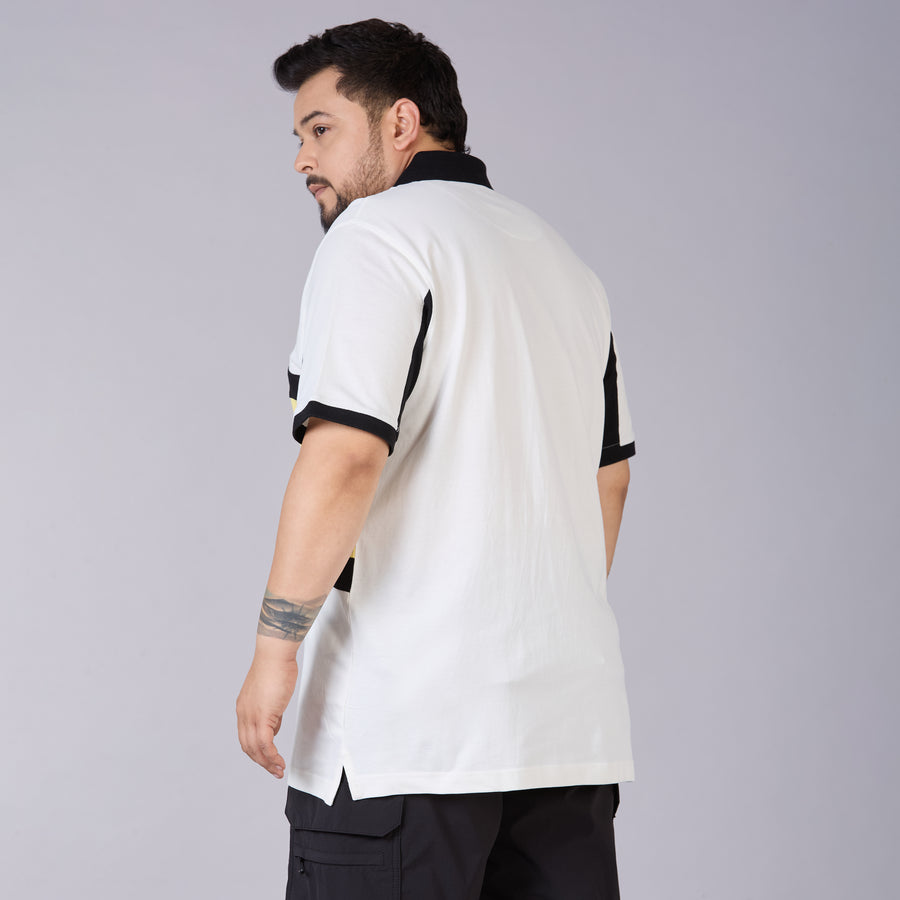 Off-White Sporty Cut & Sew Polo