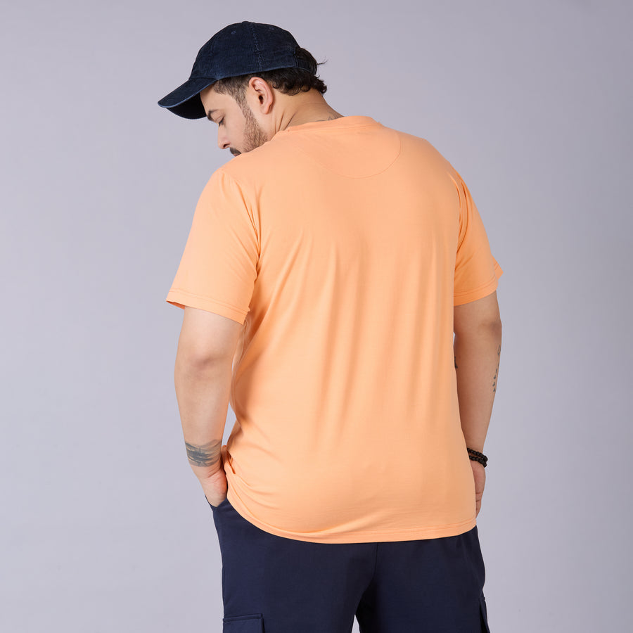 Mens Plus Size Dusty Pink Solid Tee