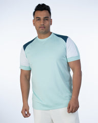 Mens Plus Size Turq Active Tee