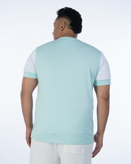 Mens Plus Size Turq Active Tee