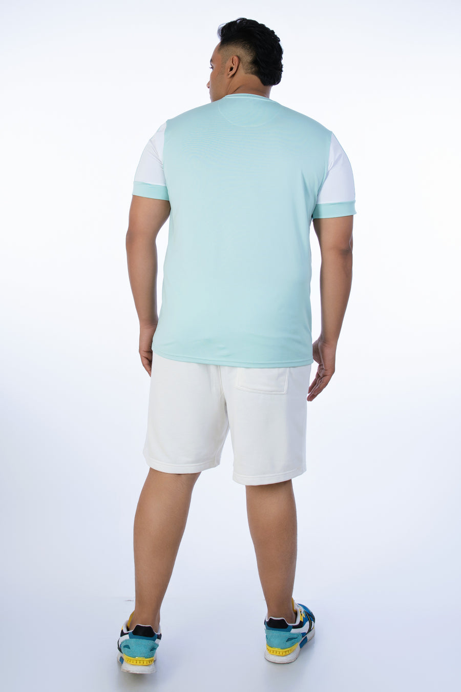 Mens Plus Size Turq Active Tee