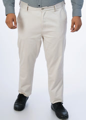 Beige Flexi Waist Chino