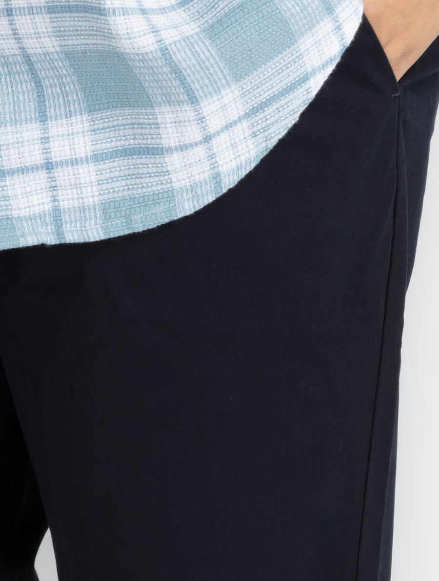 Mens Plus Size Navy Chino Trouser