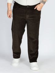 Mens Plus Size Olive corduroy pants