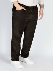 Mens Plus Size Olive corduroy pants