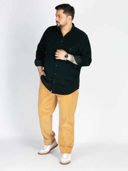 Mens Plus Size Beige corduroy pants