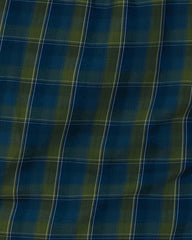 Mens Plus Size Green Regular Collar Indigo Shirt