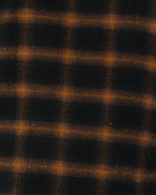 Mens Plus Size Black Regular Collar Brushed Shirt