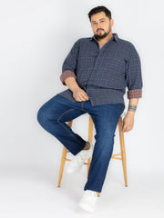 Men's Plus Size Double Cloth Shirt