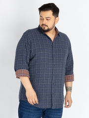 Men's Plus Size Double Cloth Shirt